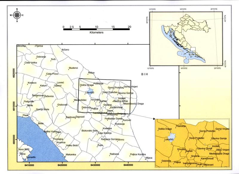 karta imotske krajine Maps of Imotski County karta imotske krajine